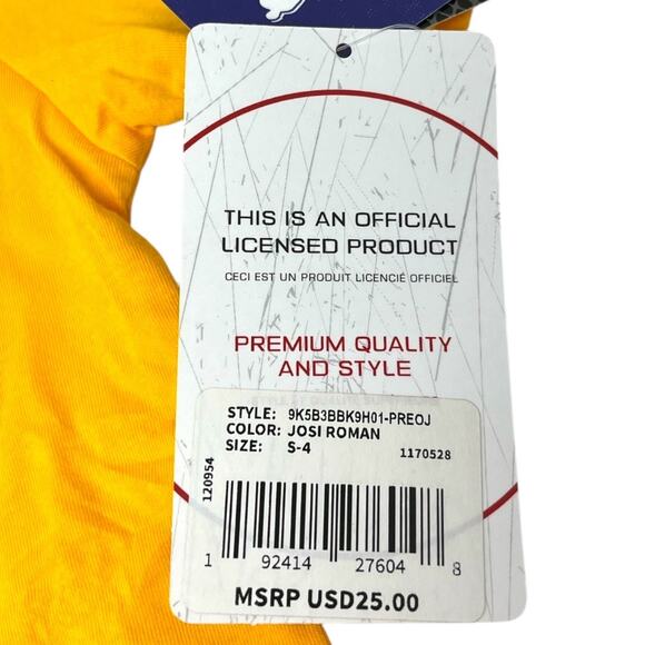 NHL Nashville Predators Roman Josi #59 Captain Kids T-Shirt Gold Small (4) NWT - Picture 4 of 6